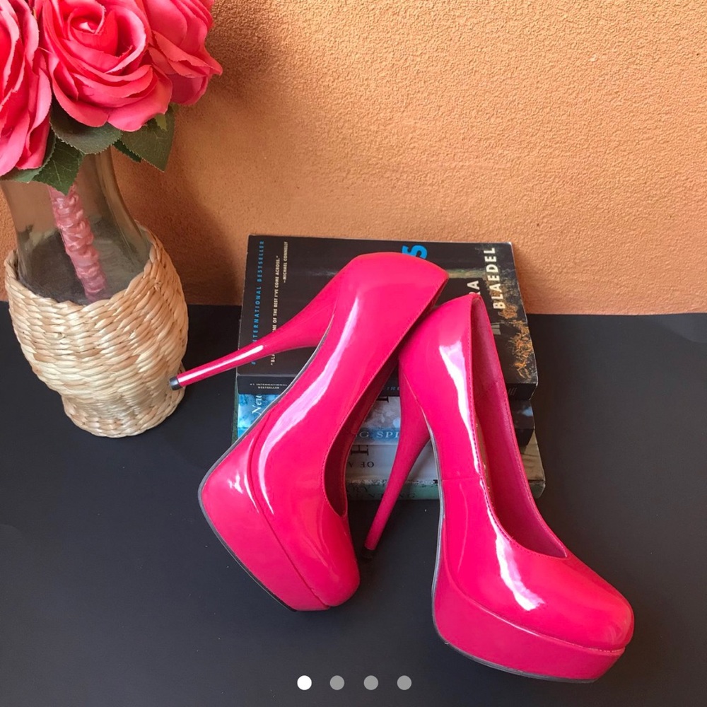 Sexy Hot Pink stilettos Sandal Pumps